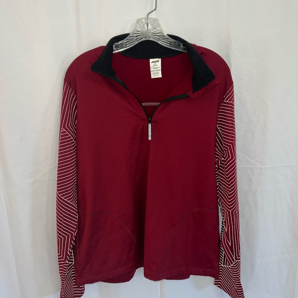 Avia Red and Black Activewear Top
